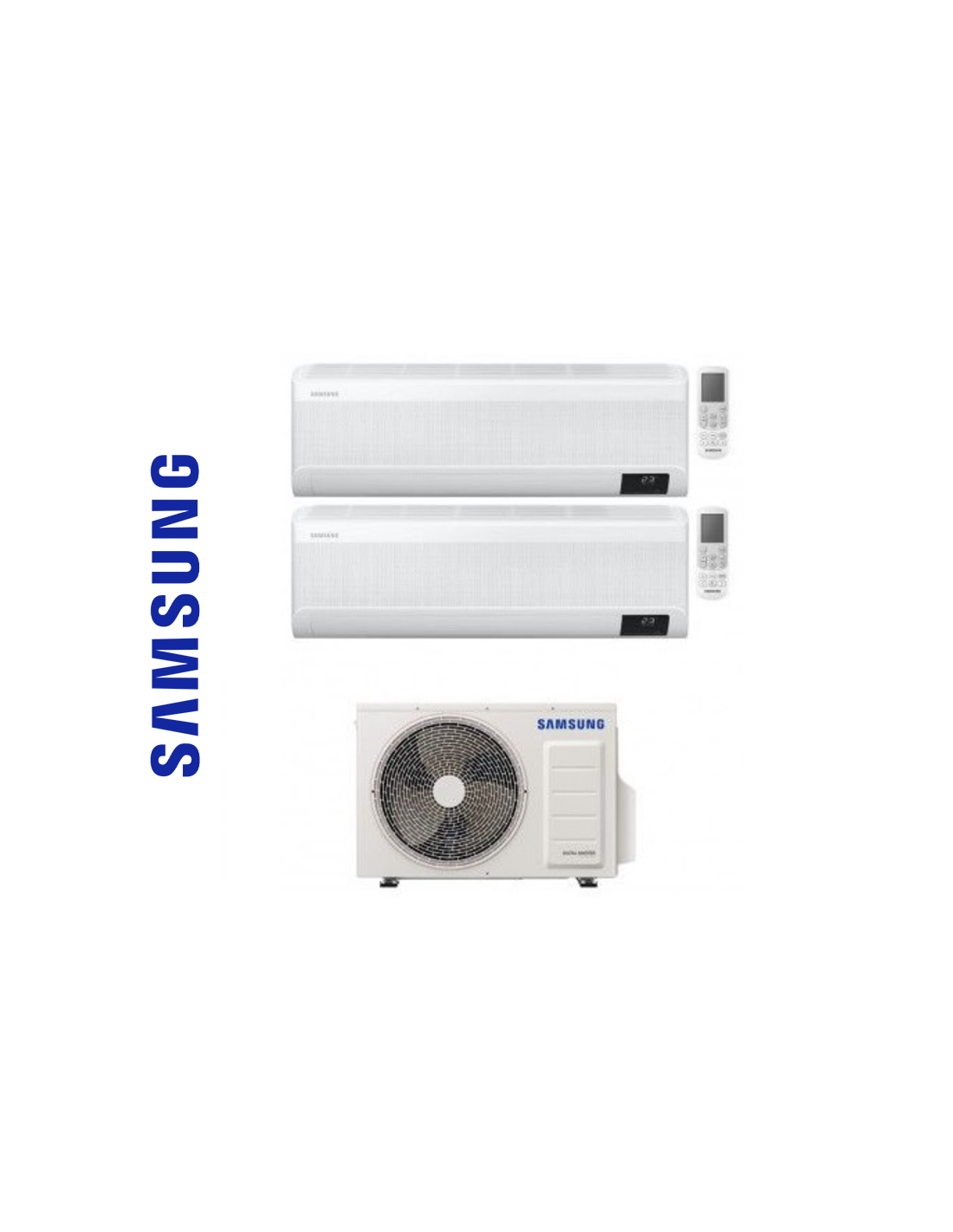 SAMSUNG Climatizzatore DUAL 9000+9000 btu A+++ WiFi WINDFREE AVANT AJ050TXJ2KG/EU R32 KIT-AJ050TXJ2KG-KIT99