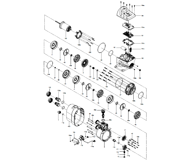 Ersatzteile1-Grundfos Druckerhöhungsanlagen SCALA1 System 3-35 Nr. 92947769