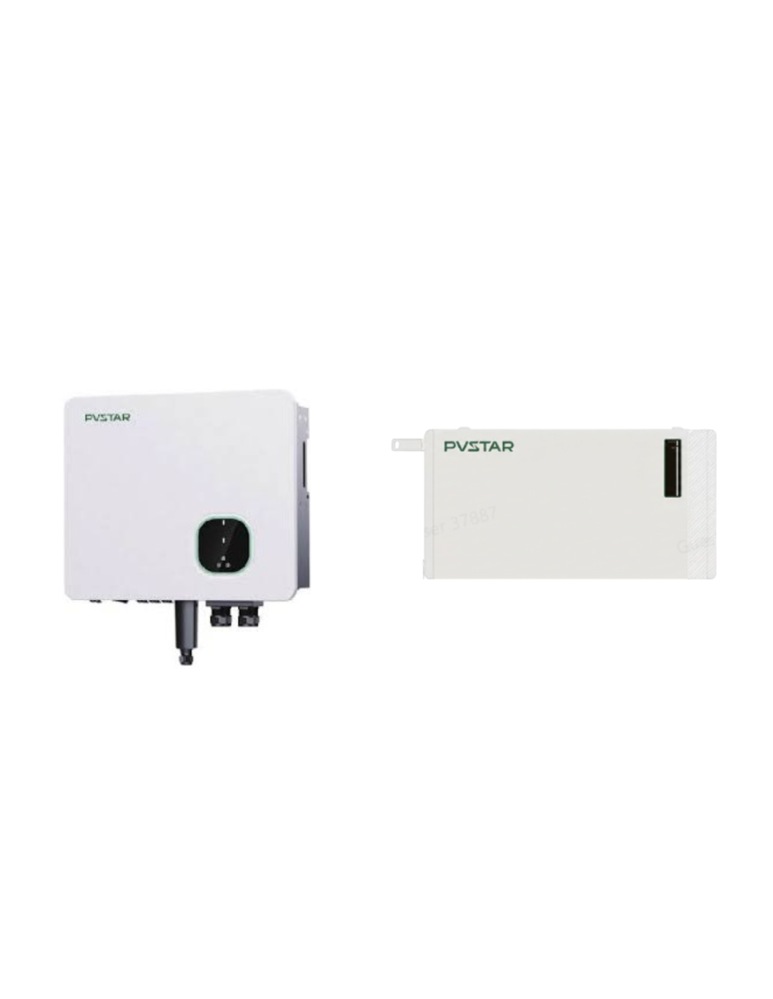 Selbstverbrauch-Kit PVstar: Hybrid-Wechselrichter 5kw + Lithium-Batterie 5.12kWh