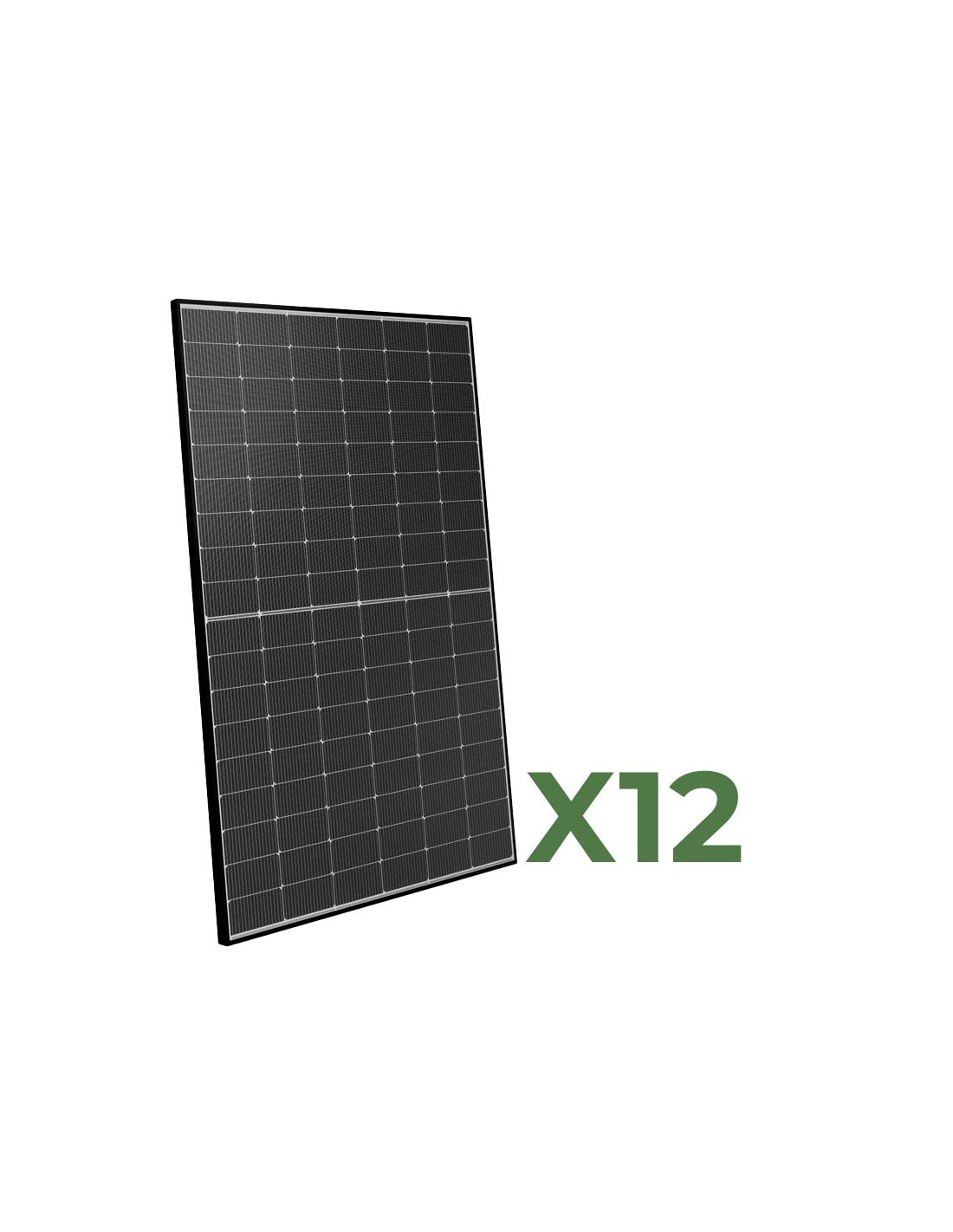 Set 12 Doppelseitiges Photovoltaik-Solarmodul 450W Gesamt 5400W mono Peimar