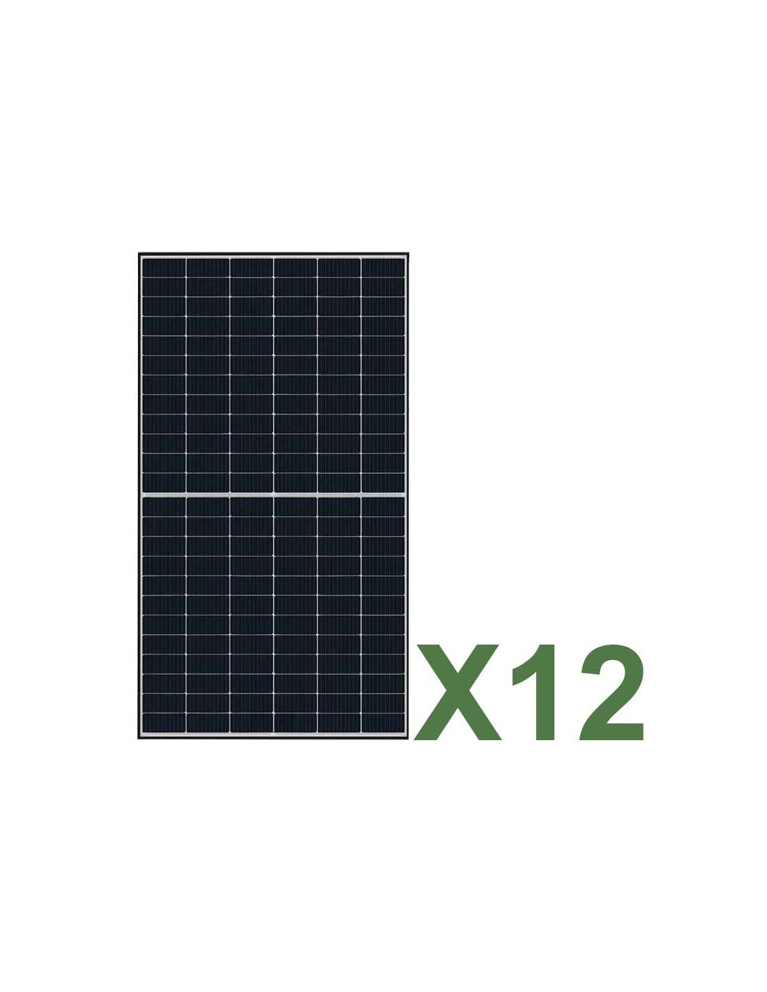 Set 12 TCL SOLAR T CLASS 620W Gesamt 7440W Mono Doppelseitiges Photovoltaik-Solarmodul