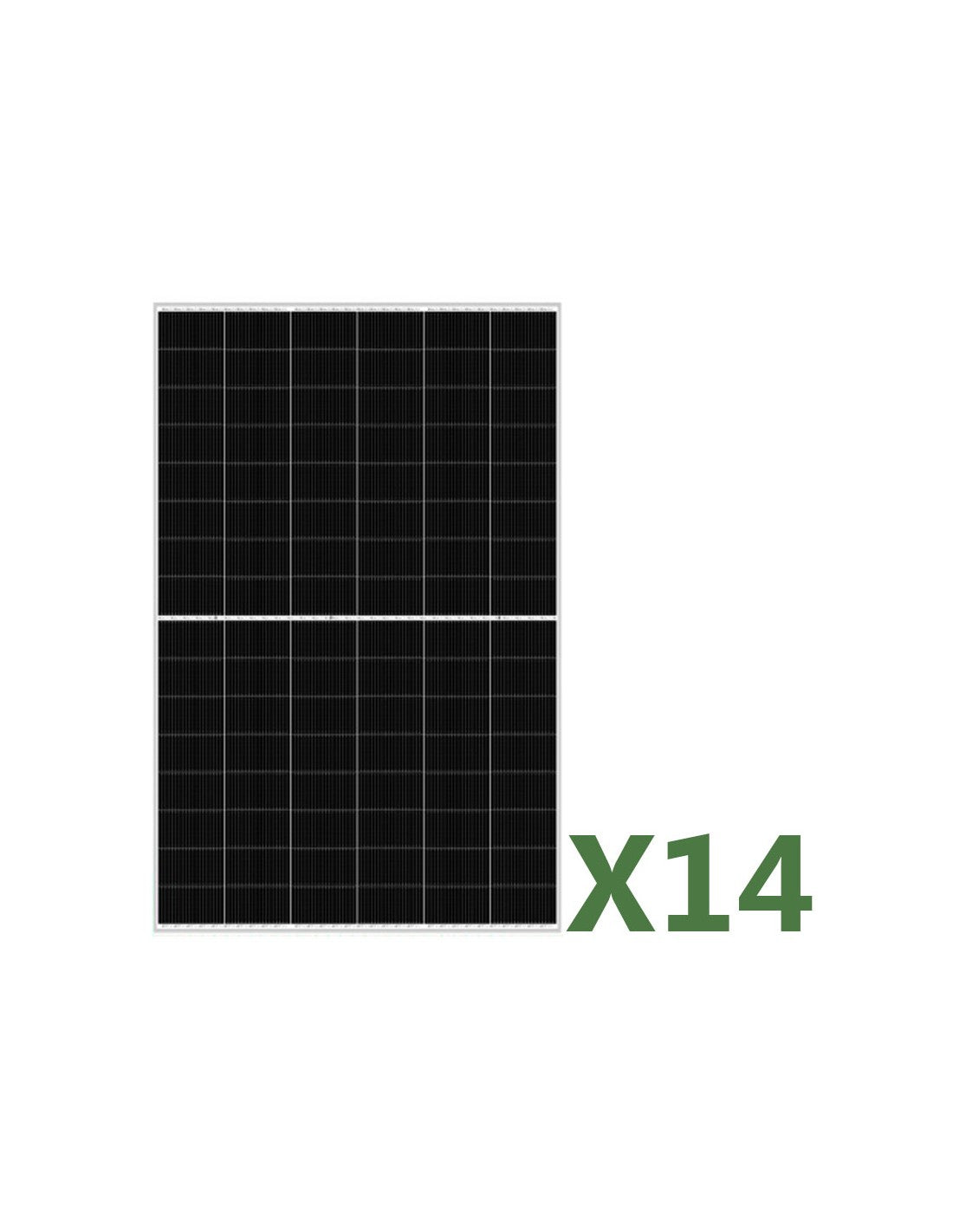 Set 14 455W Gesamt 6370W bifaziales Photovoltaik-Solarmodul mono EGING PV