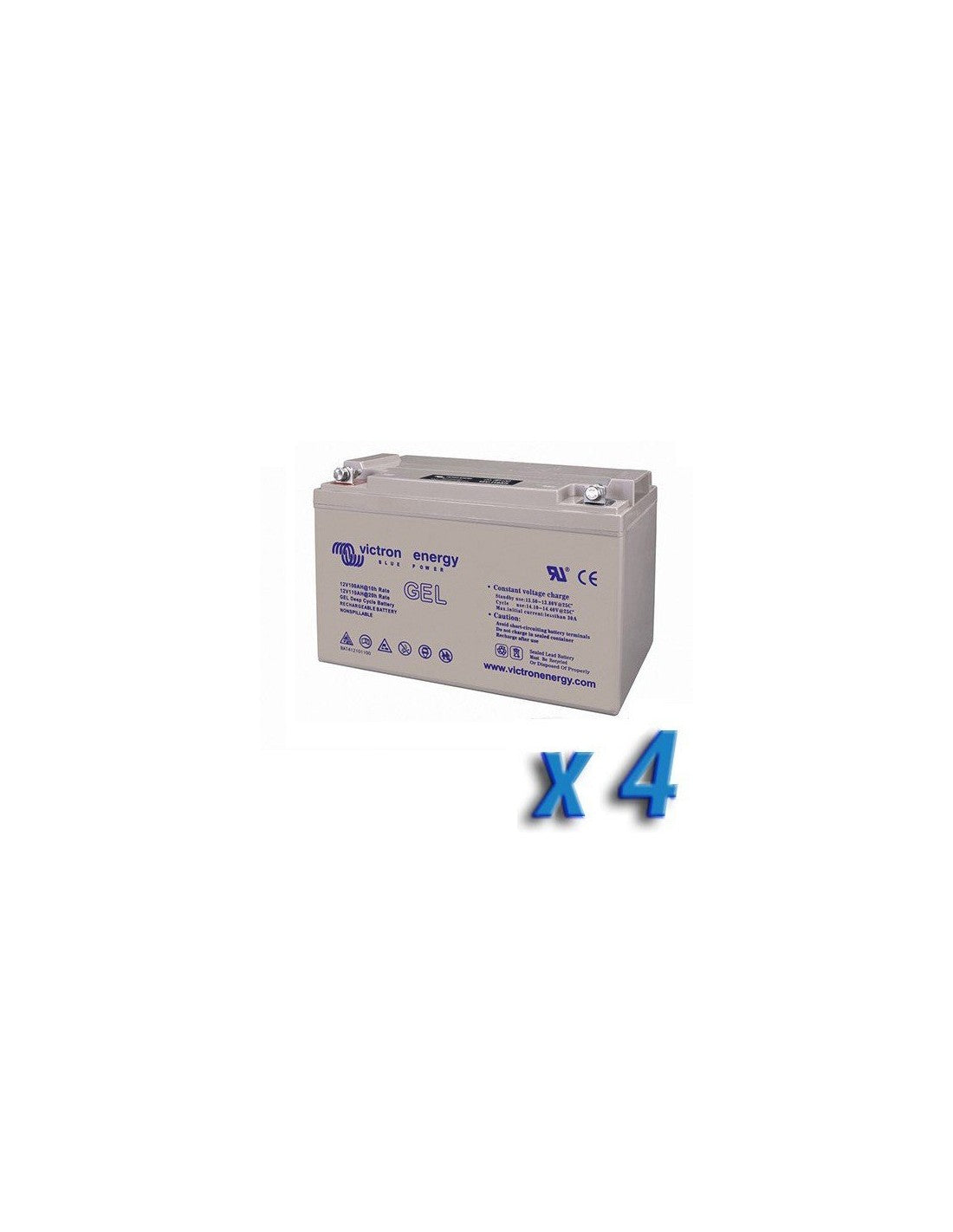 Set 4 x Batterie 90Ah 12V GEL Deep Cycle Victron Energy Photovoltaik Camper