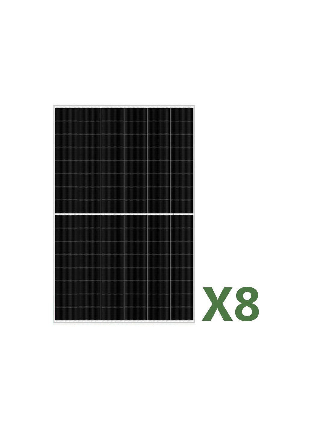 Set 8 455W Gesamt 3640W bifaziales Photovoltaik-Solarmodul mono EGING PV