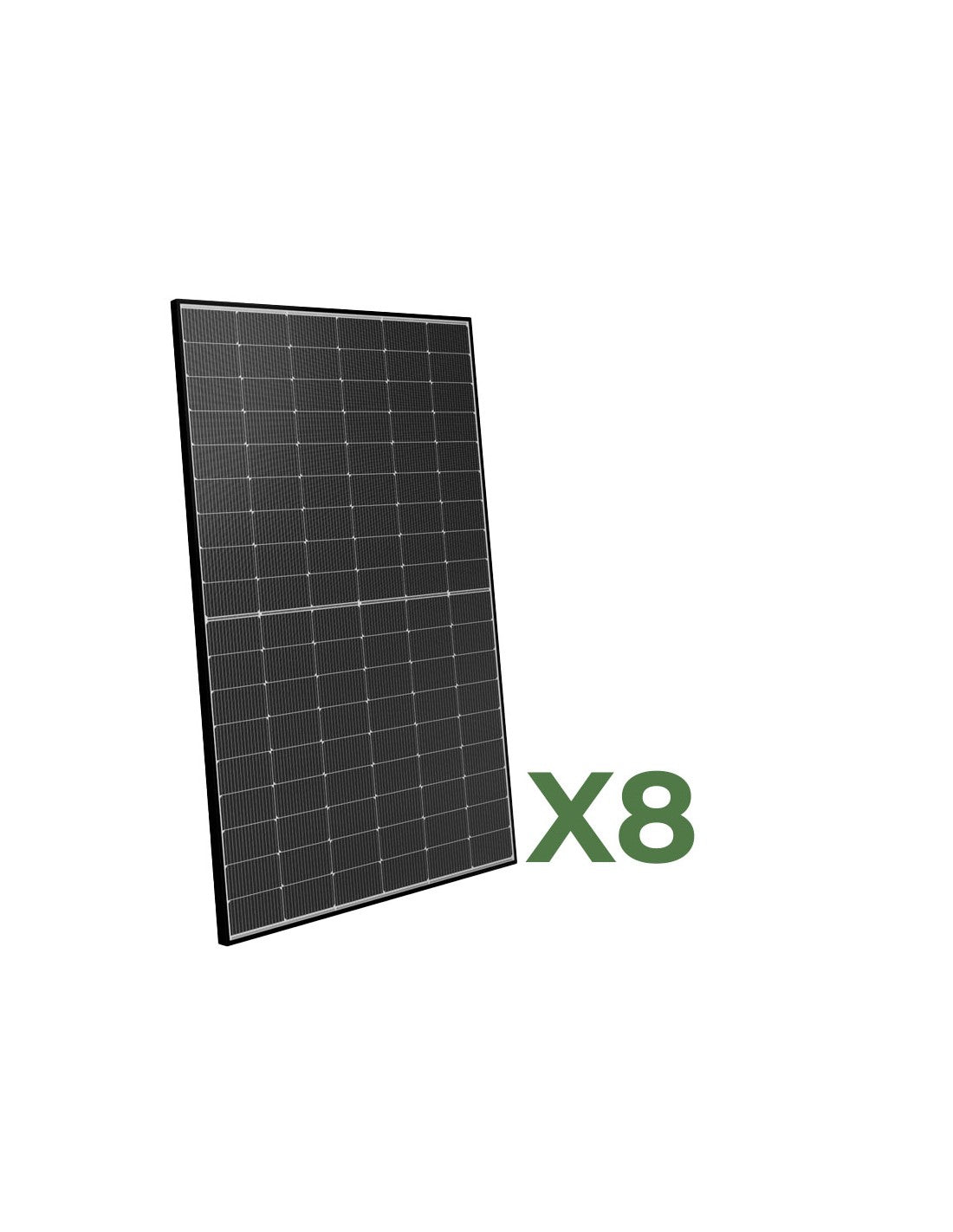 Set 8 Doppelseitiges Photovoltaik-Solarmodul 450W Gesamt 3600W mono Peimar