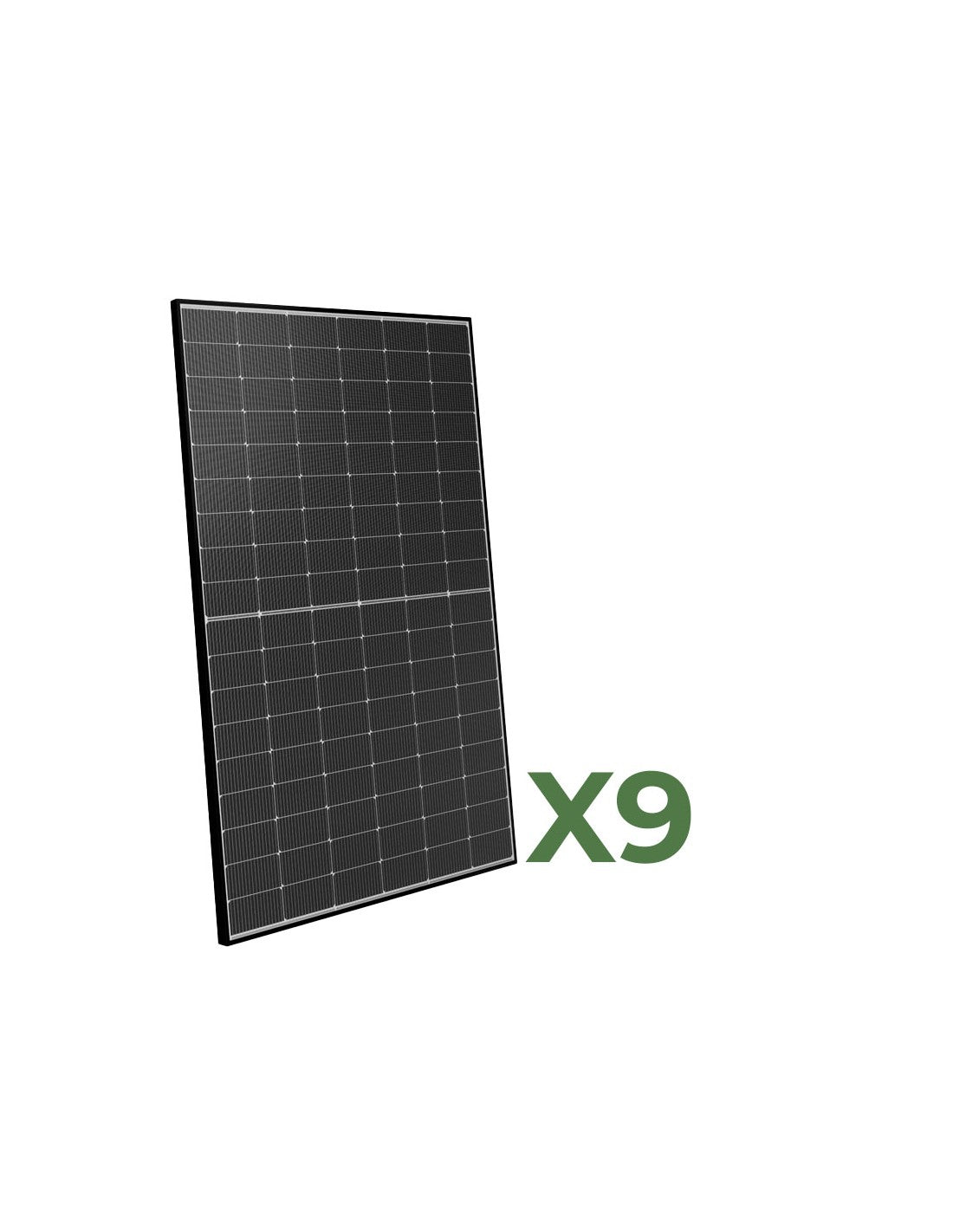 Set 9 Doppelseitiges Photovoltaik-Solarmodul 450W Gesamt 4050W mono Peimar