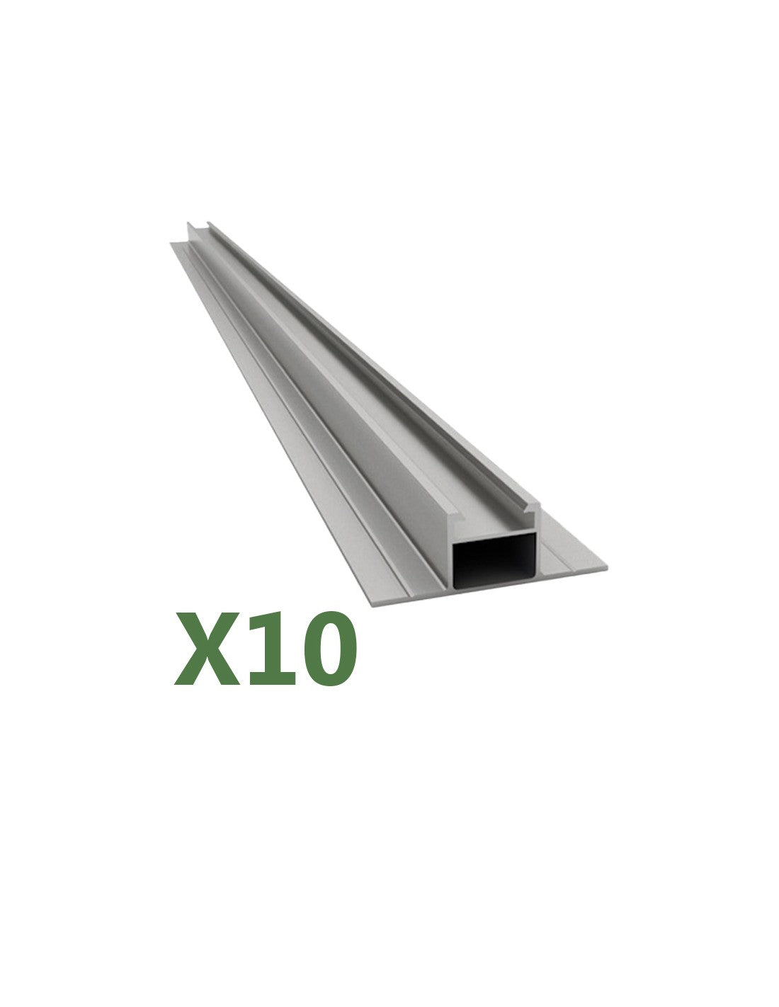 Set de 10 Aluminiumprofil 2.60mt Struktur Photovoltaik-Befestigung Wellblech
