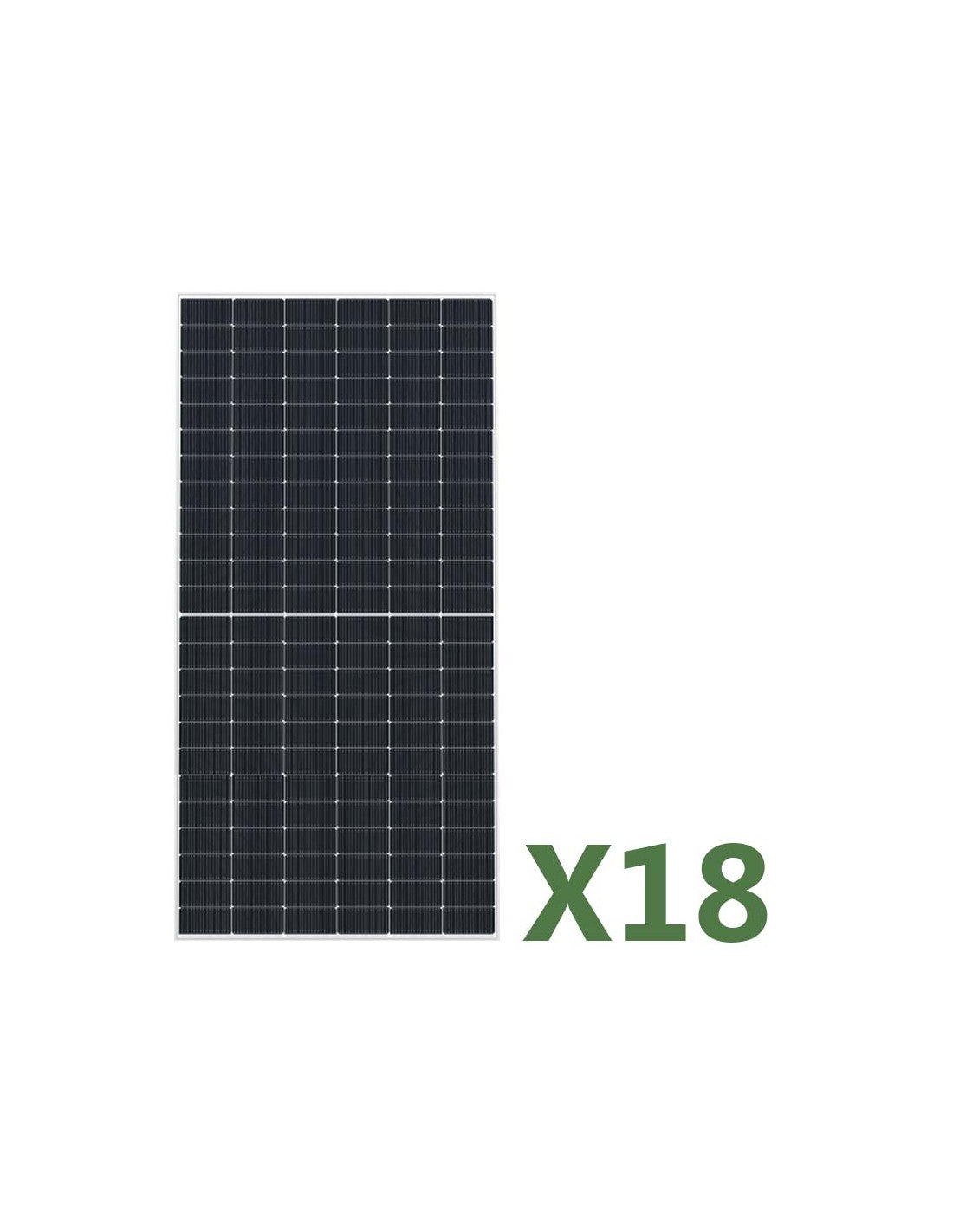 Set mit 18 585W bifaziales Photovoltaik-Solarmodul Gesamt 10530W mono EGING PV