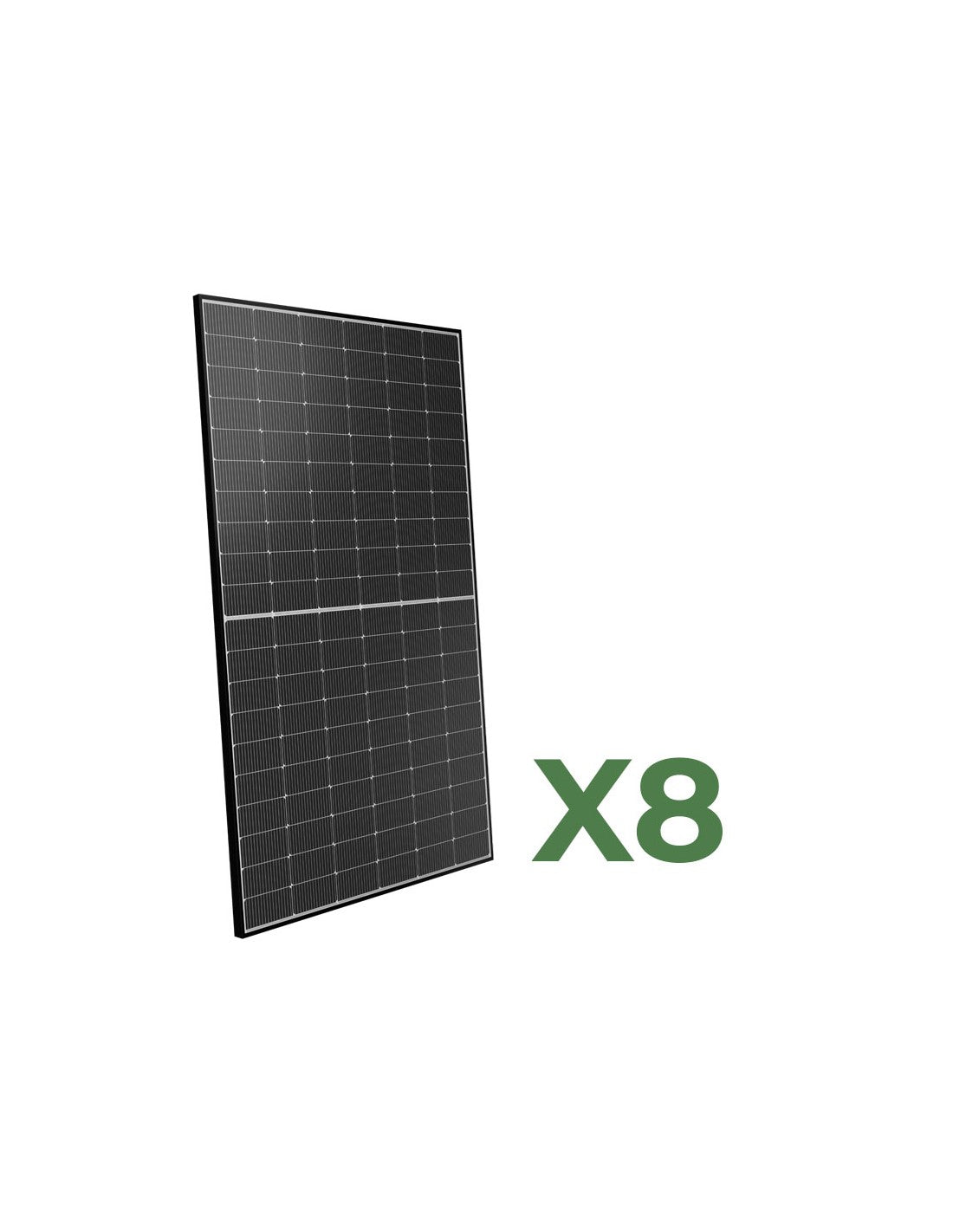 Set mit 8 doppelseitigen Photovoltaik-Solarmodulen 500W tot. 4000W mono Peimar...