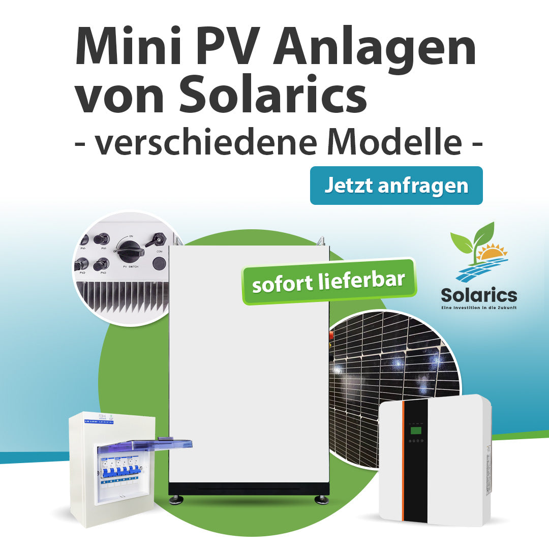 Mini PV-Anlage 6kWp (komplett Set) 36kWh pro Tag / mit Batteriespeicher