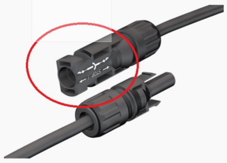 Stäubli MSTRIP MC4 SCHWARZ 4mm2 04m Stecker