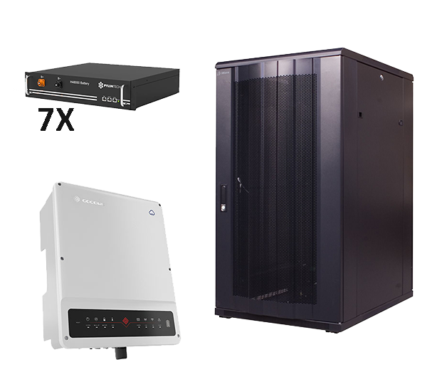 Solarics_PYLONTECH + GOODWE  Solarspeicher POWERCUBE X1 16.8, + GW10K-ET PLUS+