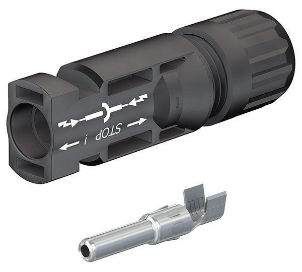 Solarics_STÄUBLI Steckverbinder MC4 MALE KST4/6I-UR MC KUPPLUNGSSTECKER (-) FÜR KABEL Ø 4-6MM²