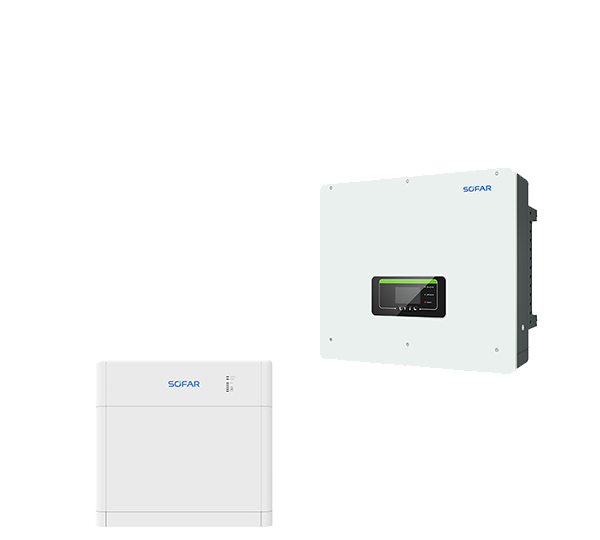 Solarics_SOFAR Solarspeicher BTS E5-D5 + HYD 10KTL-3PH HYBRID-WR HV-SPEICHERSYSTEM, 4,75 KWH NUTZBAR, 3-PHASIG
