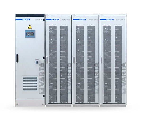 Solarics_VARTA Solarspeicher VARTA FLEX STORAGE E 36/225, GEWERBESPEICHER 202,5 KWH NUTZBAR, 36KW WR, INKL. INBETRIEBNAHME