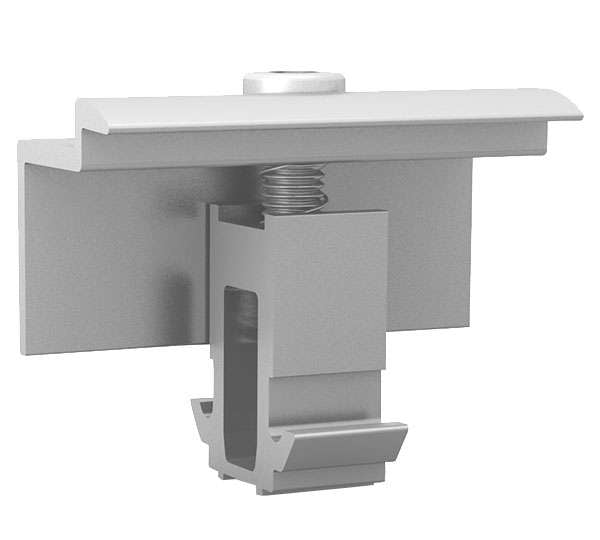 Solarics_K2 SYSTEMS Montageschienen EC SET DOMECLAMP 30-50MM SILVER UNIVERSAL ENDKLEMMEN-SET DOME 6