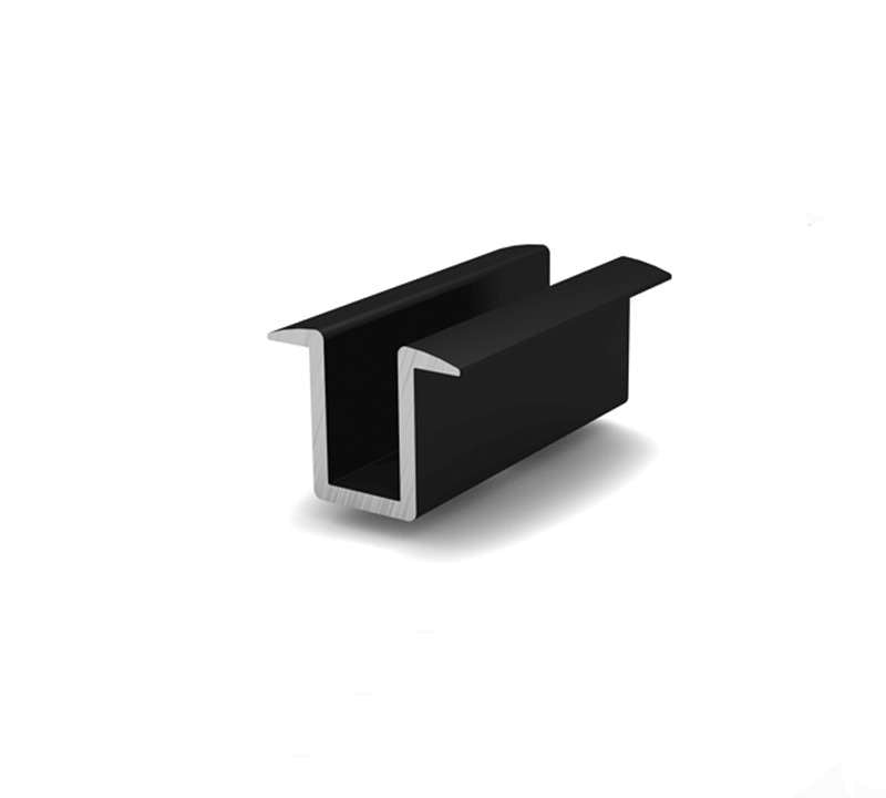 Solarics_K2 SYSTEMS Dachbefestigungen MC AL BLACK MODULMITTELKLEMME, SCHWARZ ELOXIERT