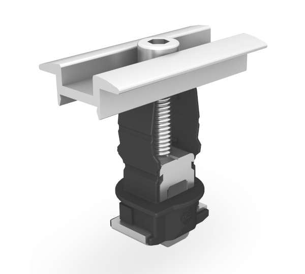 Solarics_K2 SYSTEMS Montageschienen MC SET CLAMP 25-40 SILVER K2 UNIVERSAL MITTELKLEMME