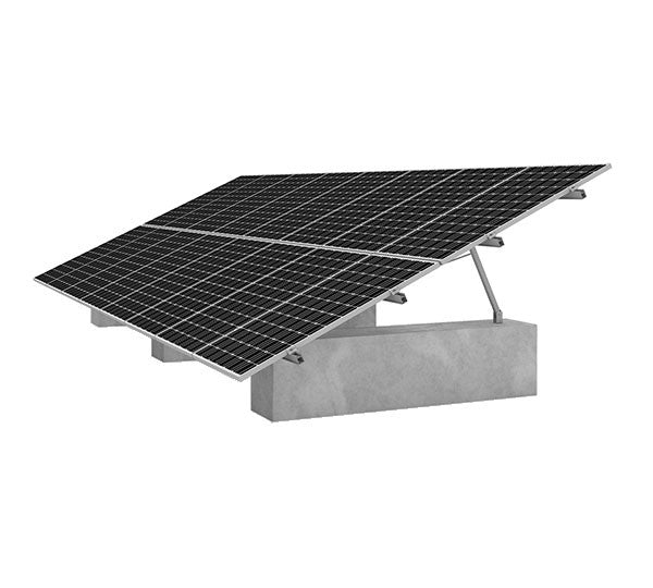 Solarics_K2 SYSTEMS GMBH Freilandsysteme GMS A-RACK 15/20/25° 0.8KN/M² (-> SCHIENE) A-RACK SYSTEM KOMPLETTSET FÜR 16 MODULE