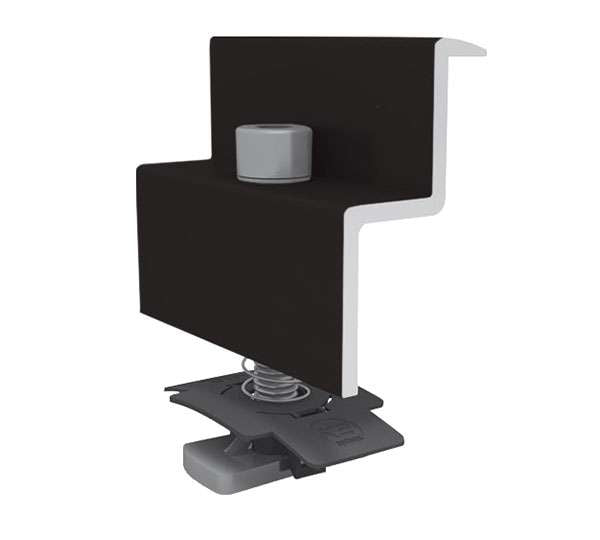 Solarics_K2 SYSTEMS Montageschienen EC SET AL STANDARD BLACK 30-31 SS PA ENDKLEMMEN-SET 30-31MM, EDELSTAHL, VORMONTIERT