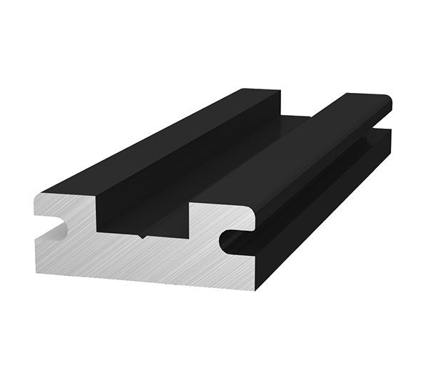 Solarics_K2 SYSTEMS Einlegesysteme INSERTION RAIL RAIL CONNECTOR SCHWARZ ELOXIERT VERBINDER HORIZONTALSCHIENE, ALU SCHWARZ ELOXIERT
