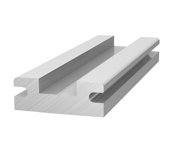 Solarics_K2 SYSTEMS Einlegesysteme INSERTION RAIL RAIL CONNECTOR VERBINDER HORIZONTALSCHIENE, ALU BLANK