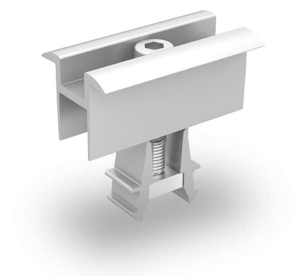 Solarics_K2 SYSTEMS Modulbefestigungen MC UNIVERSAL CLAMP ONEMID SILVER SET 30-42MM UNIVERSAL MITTELKLEMME MIT EINFACHER KLICKFUNKTION