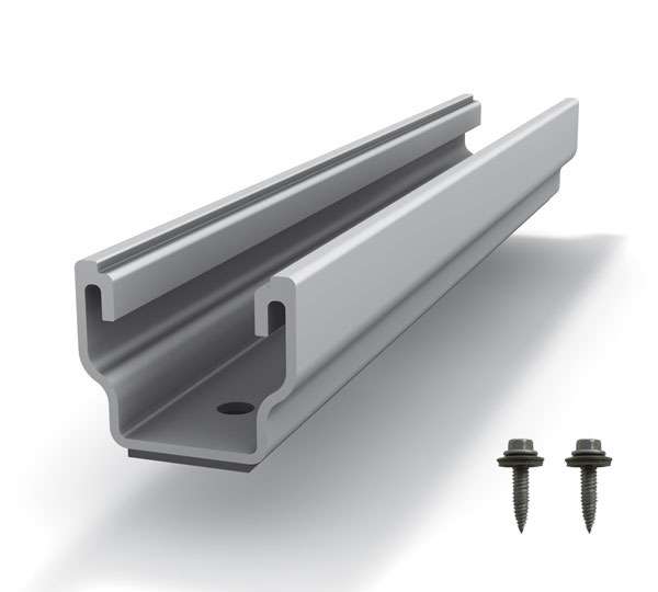 Solarics_K2 SYSTEMS Montageschienen RK2 MUR 0,25M EPDM SET K2 MULTIRAIL 25 SET MIT EPDM BAND UND SCHRAUBEN