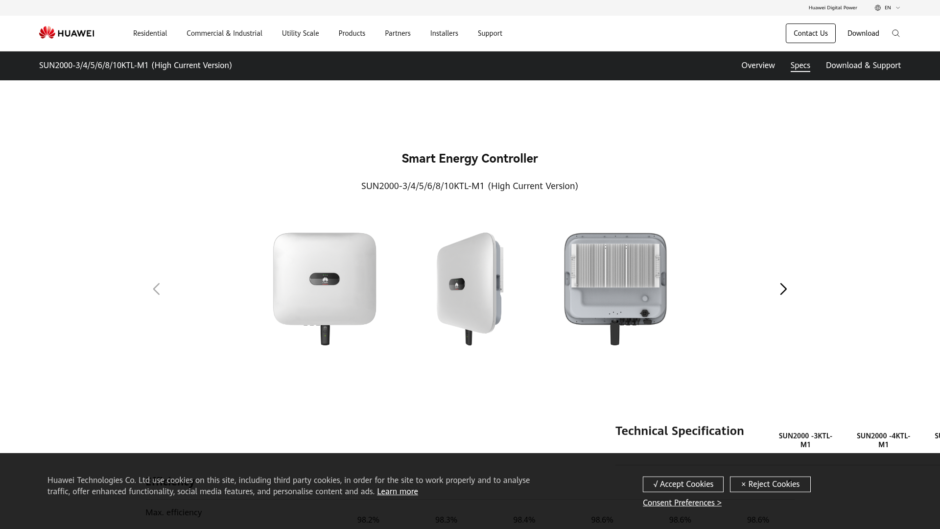 Huawei Wechselrichter SUN2000-4KTL-L0, 4kW, einphasig