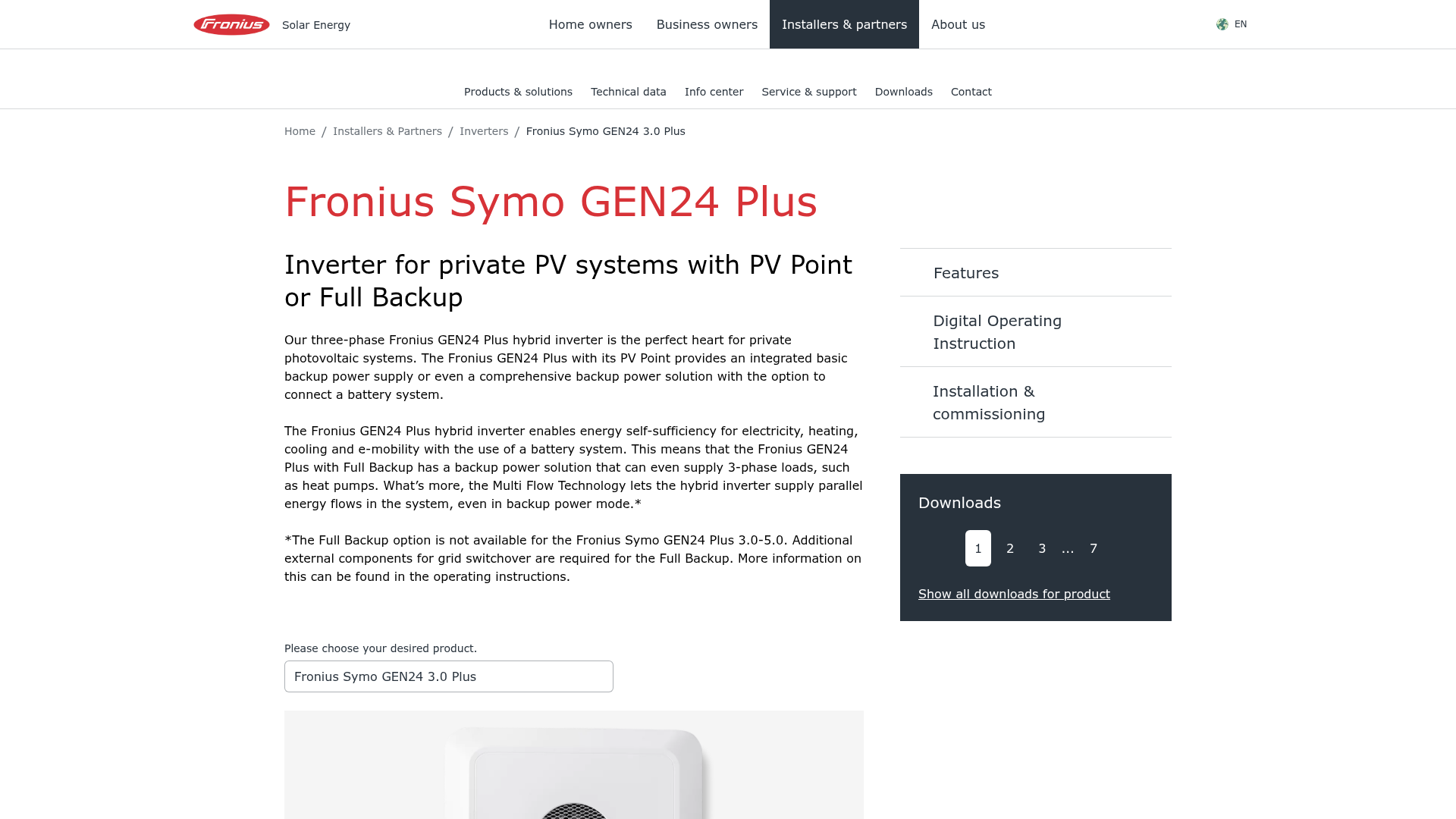 Fronius Symo Hybrid 5.0-3-S Wechselrichter