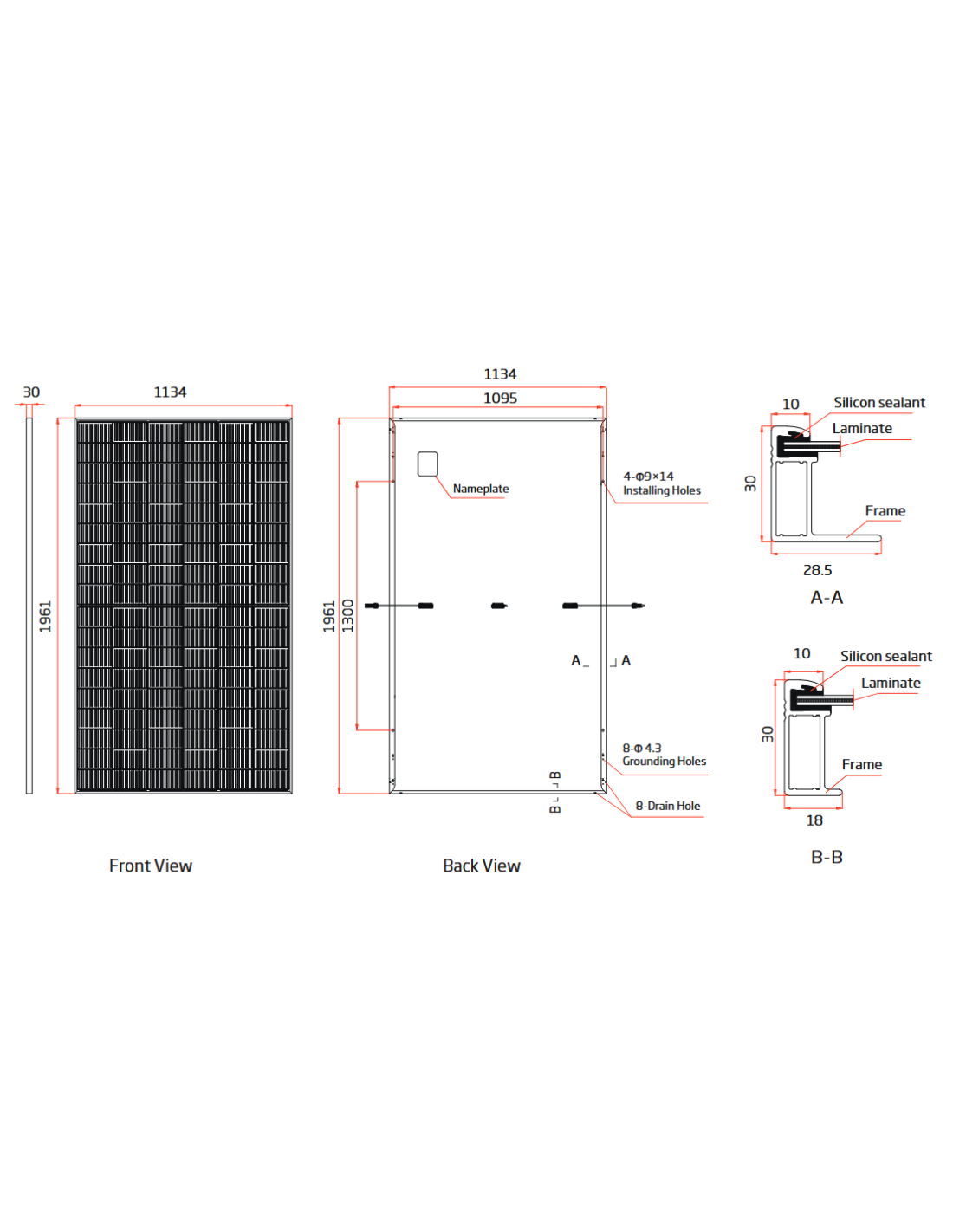 Trina Solar TSM-505NEG18R.25 Vertex S+