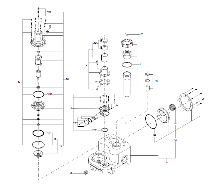 GRUNDFOS Hebeanlage M.12.3.4 - Art Nr. 97901065