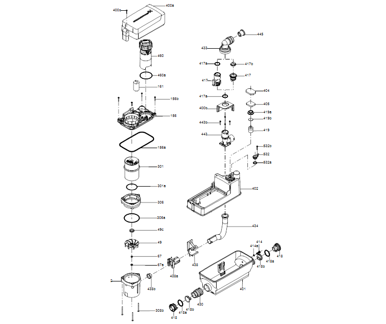 GRUNDFOS Hebeanlage SOLOLIFT2 C-3 - Art Nr. 97775317