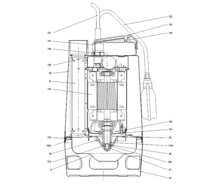GRUNDFOS Tauchmotorpumpe UNILIFT AP50.50.11.A1V - Art Nr. 96010566