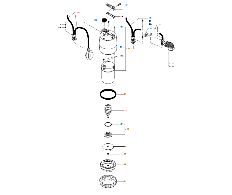 GRUNDFOS Tauchmotorpumpe UNILIFT KP.250.M.1 - Art Nr. 012H1300