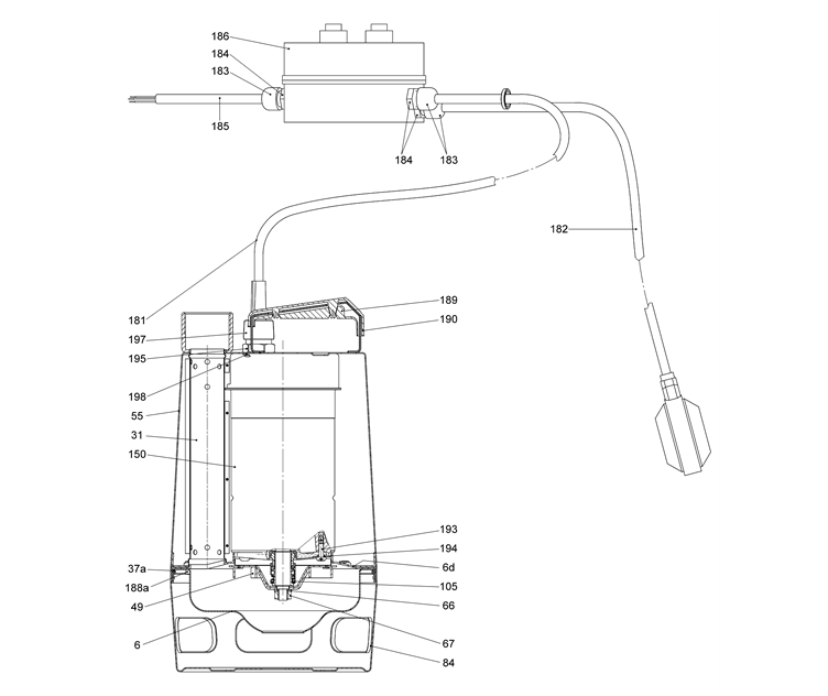 GRUNDFOS Tauchmotorpumpe UNILIFT AP12.40.06.A3 - Art Nr. 96023872