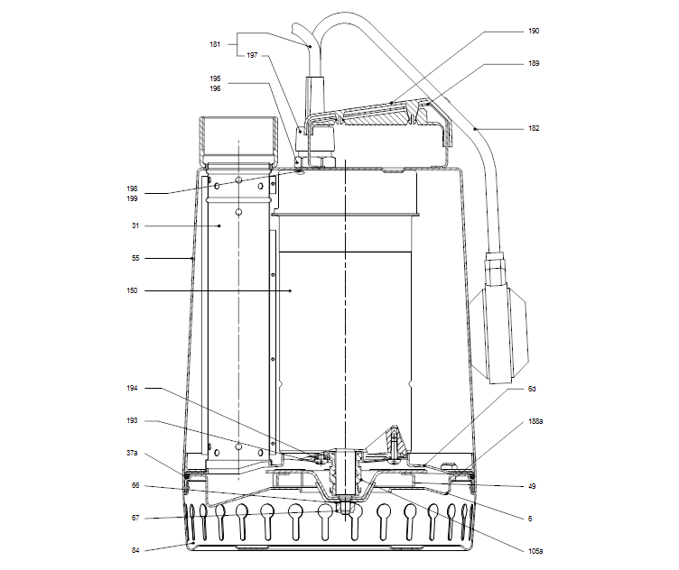 GRUNDFOS Tauchmotorpumpe UNILIFT AP12.40.06.A1 - Art Nr. 96001735