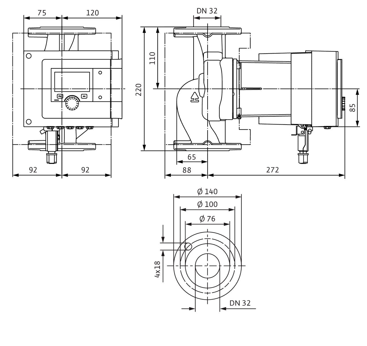 WILO Trinkwarmwasser Stratos MAXO-Z 32/0,5-12 PN 16 Art. 2186314