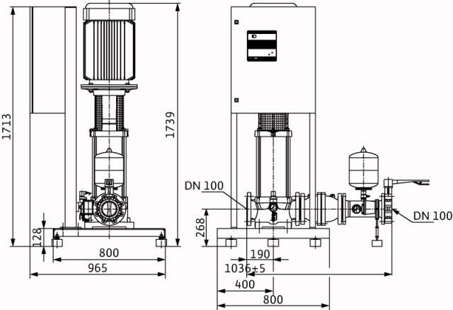 Wilo Druckerhöhungsanlage Economy CO-10 CO-1 MVI7005/ ER
